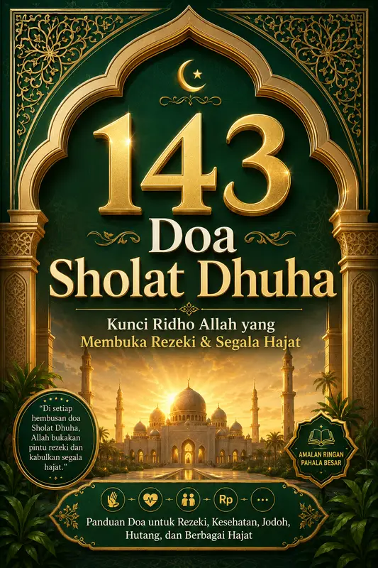 Cover Ebook 143 Doa Sholat Dhuha