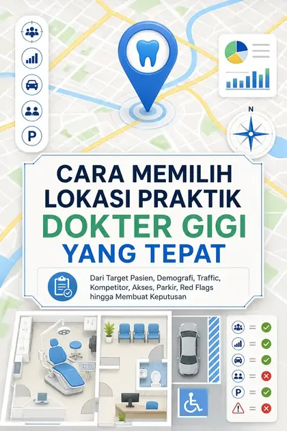 Cover ebook Cara Memilih Lokasi Praktik Dokter Gigi yang Tepat