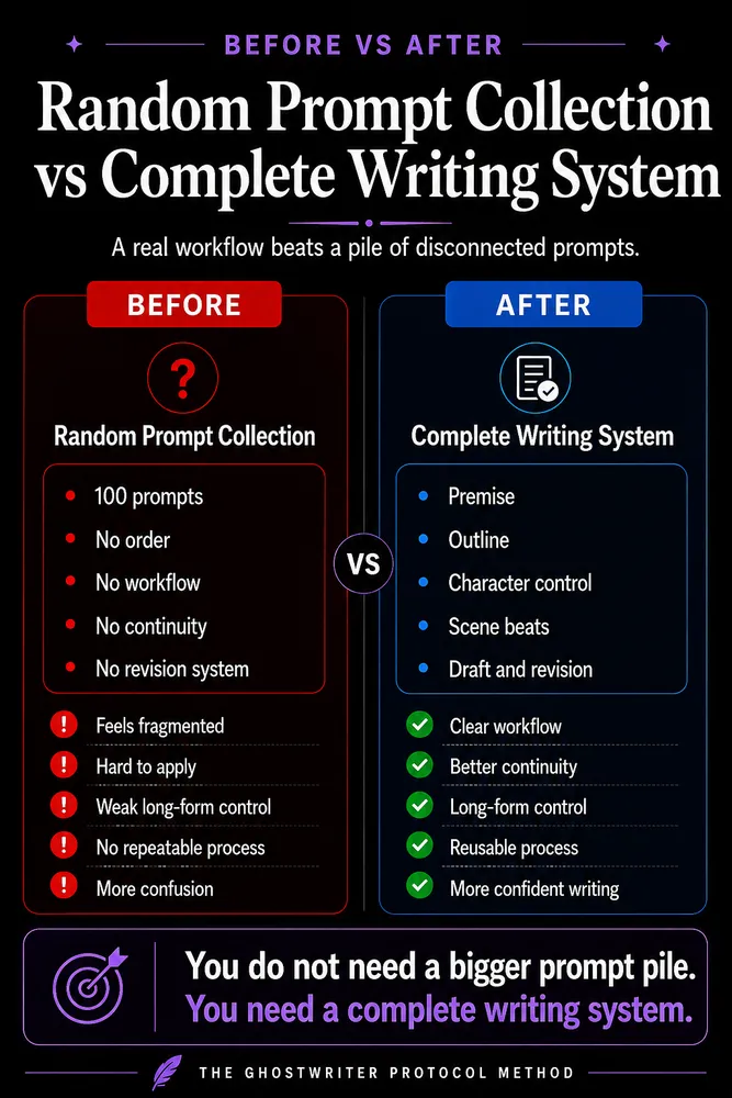 Before and after example 2 from The Ghostwriter Protocol Method