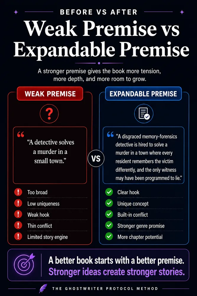 Before and after example 4 from The Ghostwriter Protocol Method