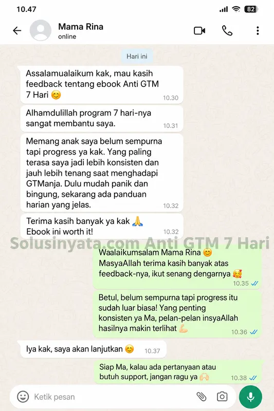 Review pembaca Anti-GTM 7 Hari 8